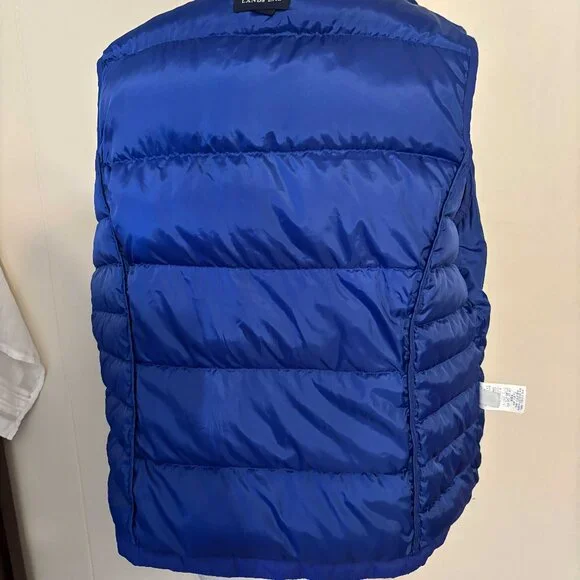 Land's End Blue Puffer Vest - Size XL - Picture 5 of 8